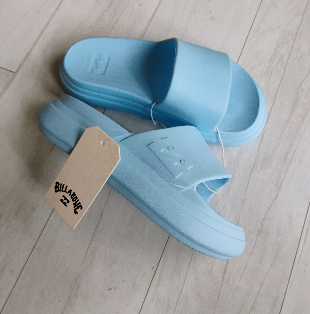 BILLABONG NEW girls Cushion Cloud Platform Slides Sandals Slip-on